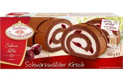 Schwarz. Slagroomrol