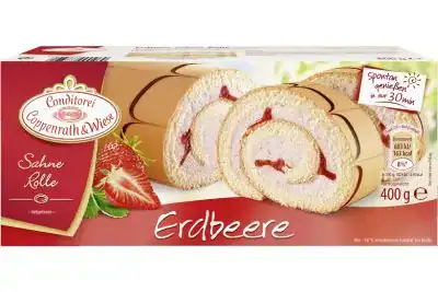 Aardbeien Slagroomrol