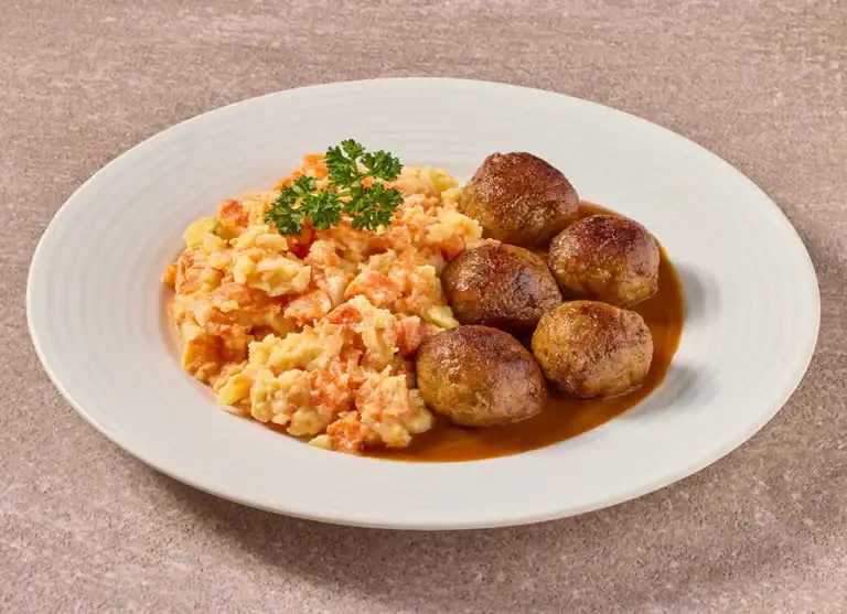 Hutspot Met Vegetarische Balletjes In Jus