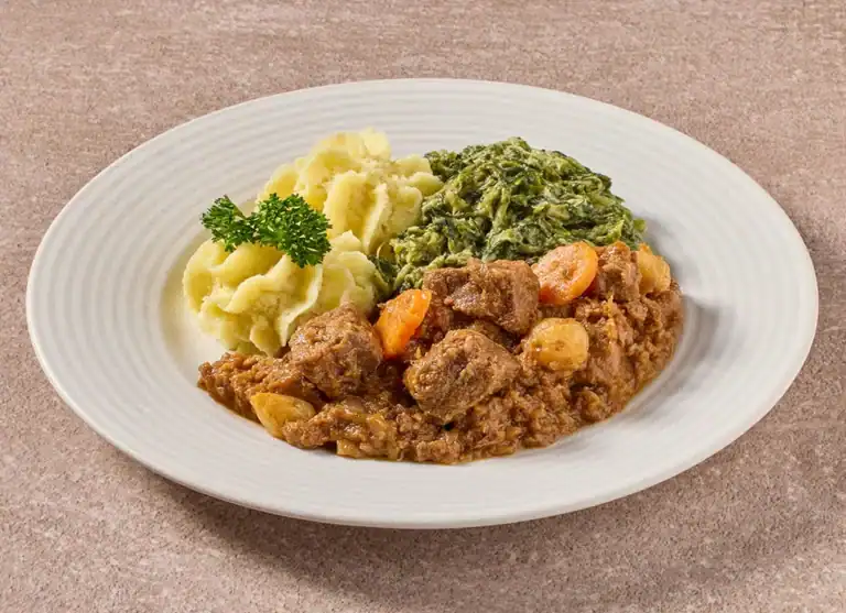 Hollands Stoofpotje Met Andijvie A La Creme En Aardappelpuree