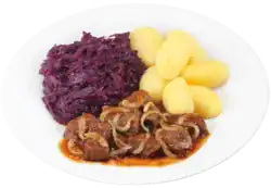 Runderhachee Met Rode Kool