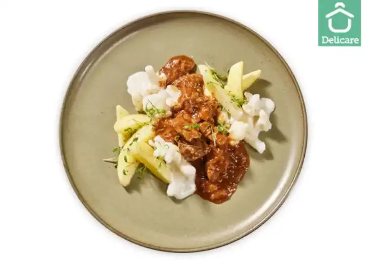 Runderstoverij Met Bloemkool En Gekookte Aardappelen (Natriumarm)